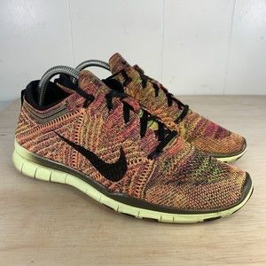 Nike Free TR Flyknit Women Shoes Size 9 Multicolor Running Athletic Sneakers